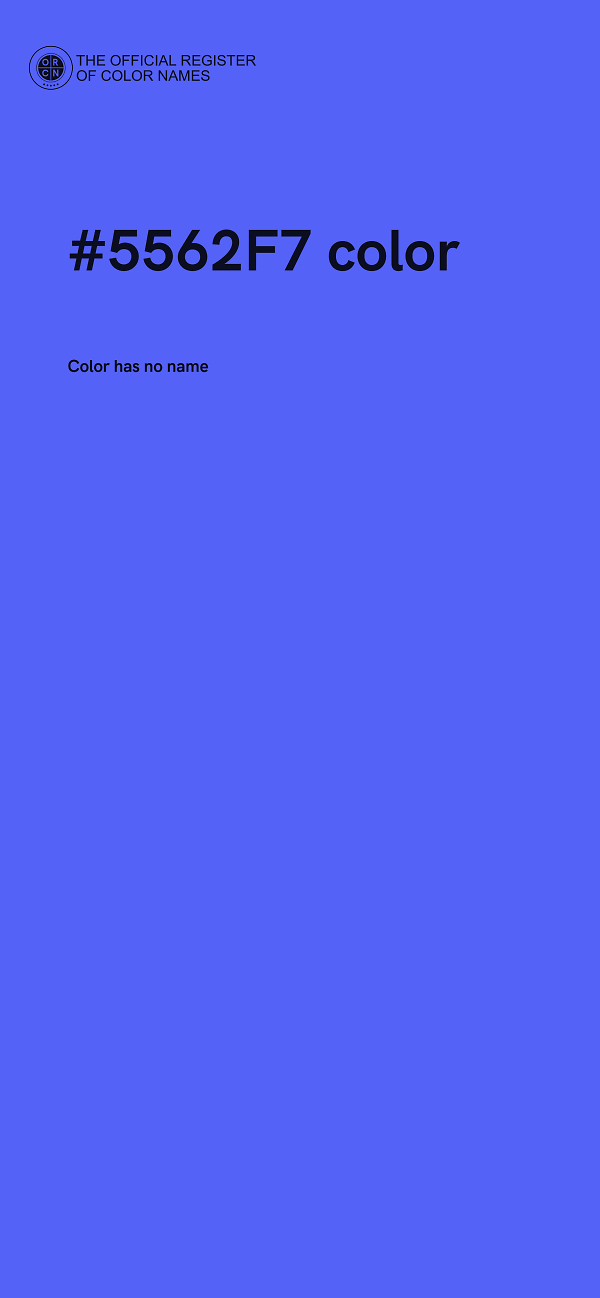 #5562F7 color image