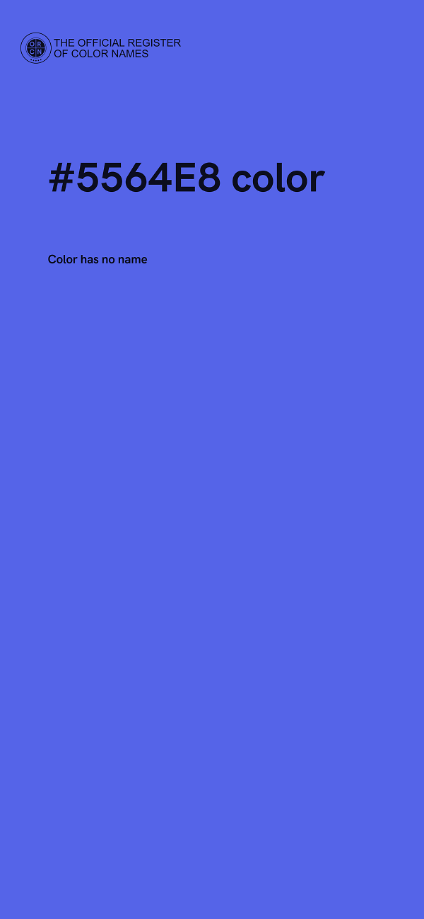 #5564E8 color image
