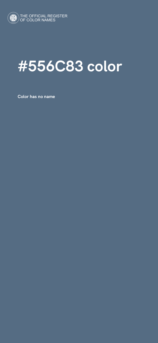 #556C83 color image