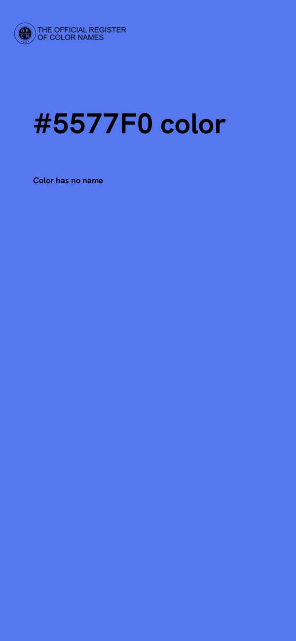 #5577F0 color image