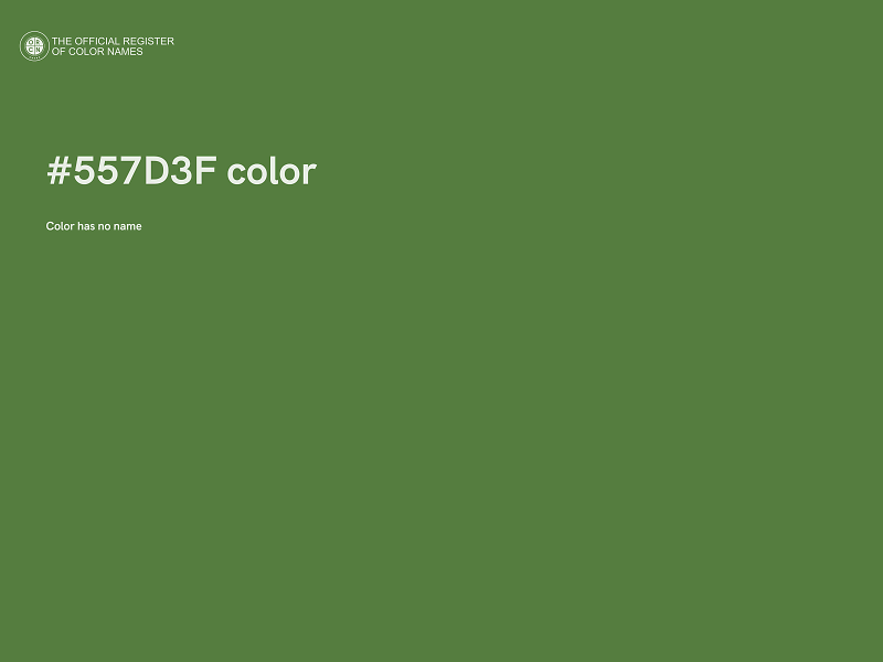 #557D3F color image