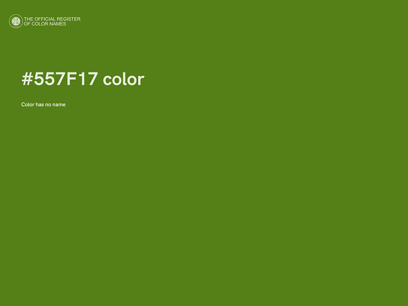 #557F17 color image