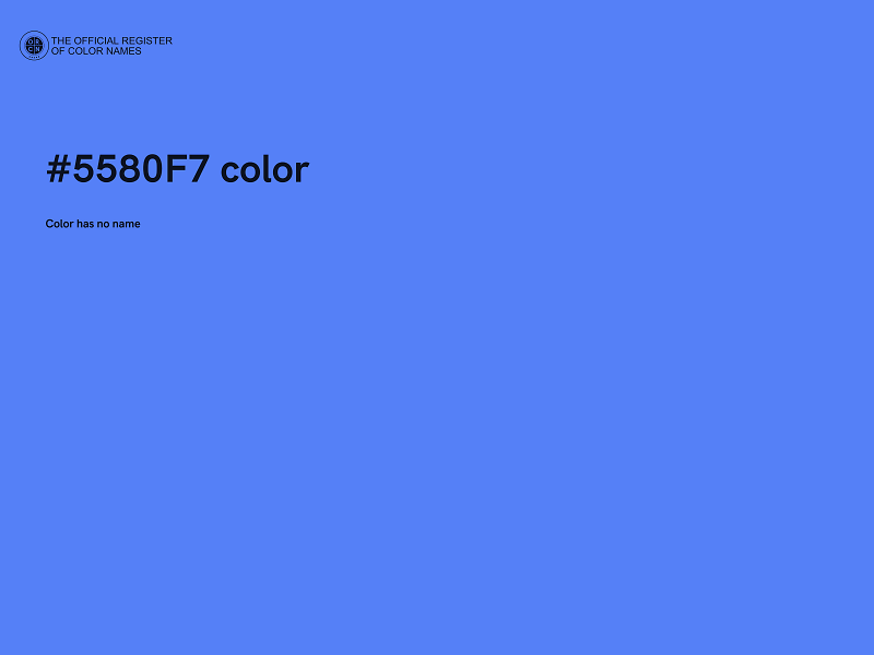 #5580F7 color image