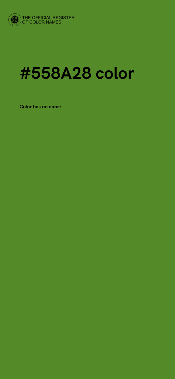#558A28 color image