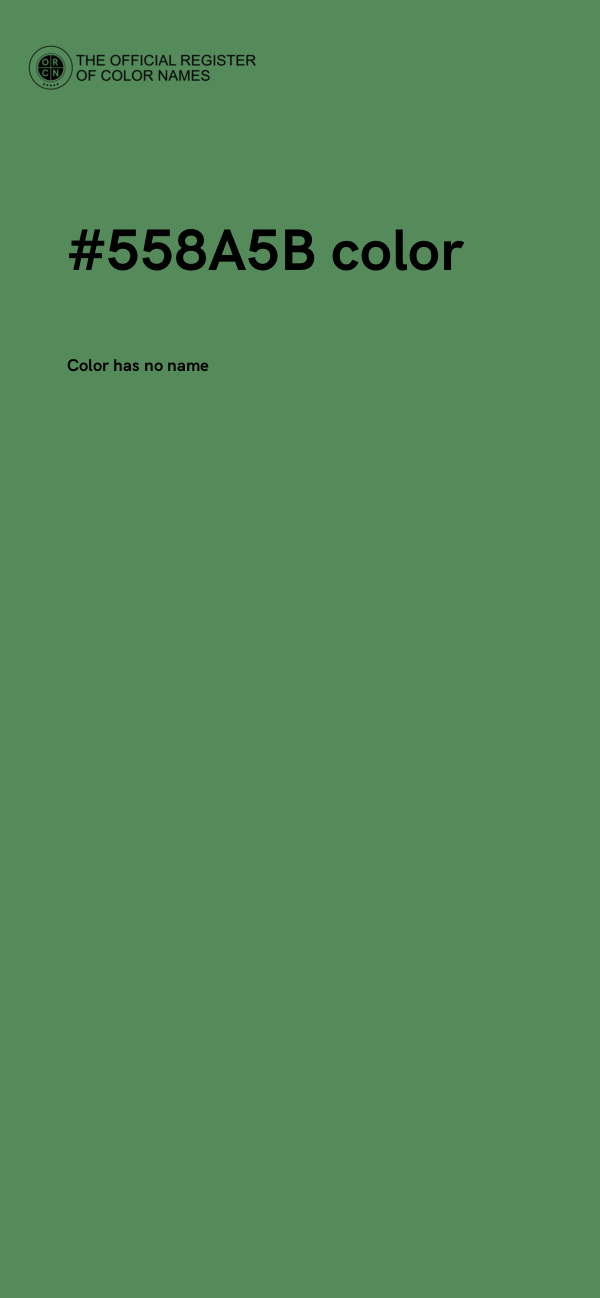 #558A5B color image