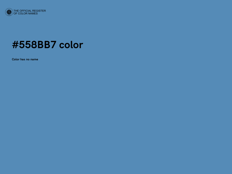#558BB7 color image