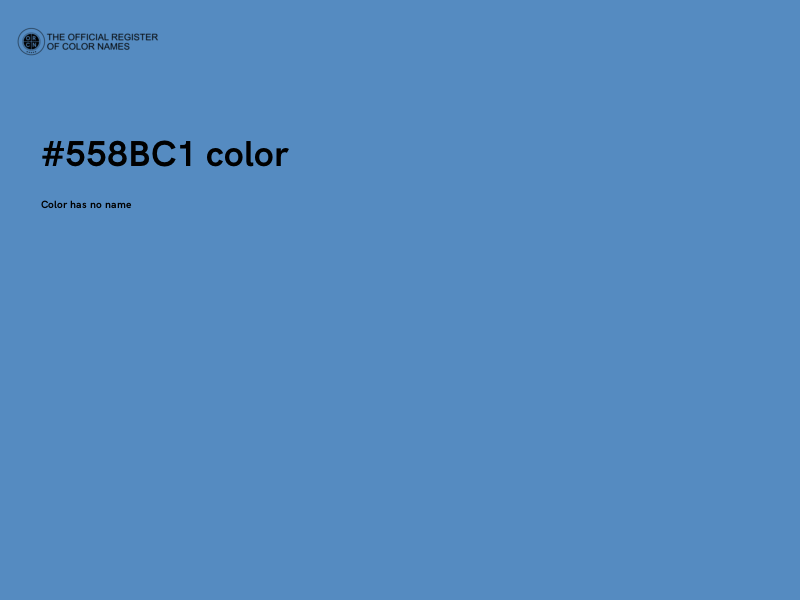 #558BC1 color image
