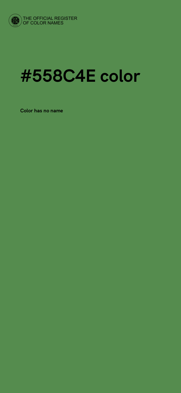 #558C4E color image