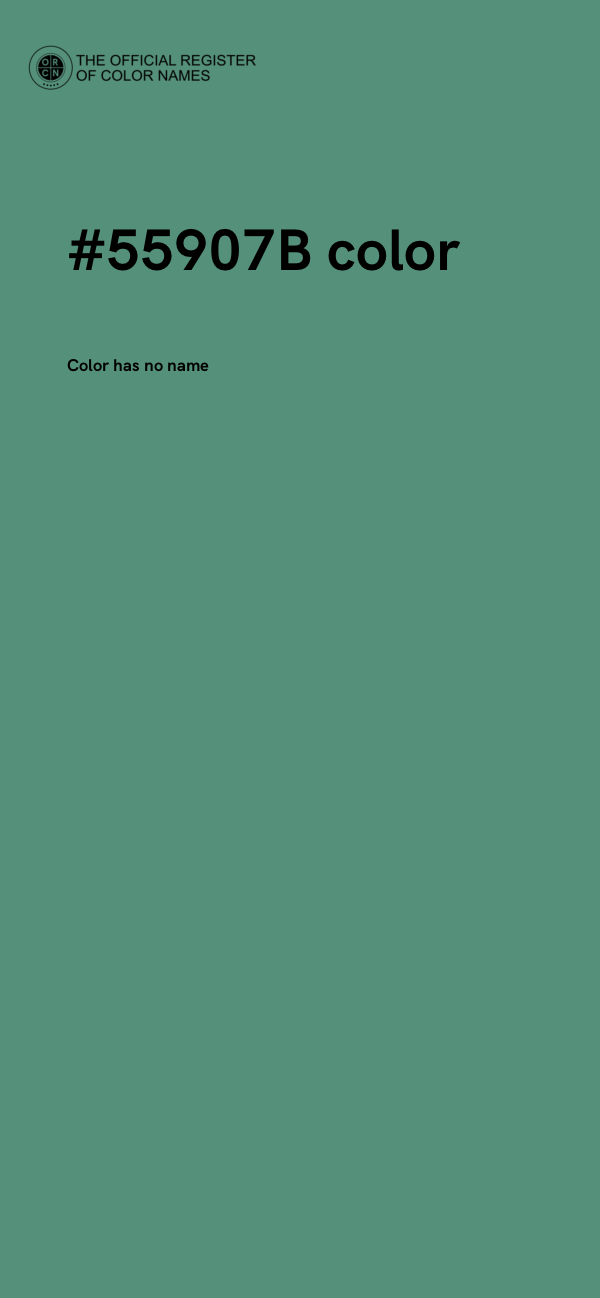 #55907B color image