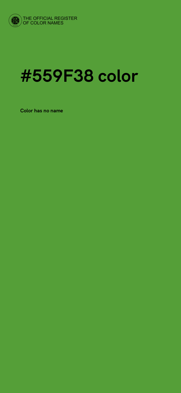 #559F38 color image