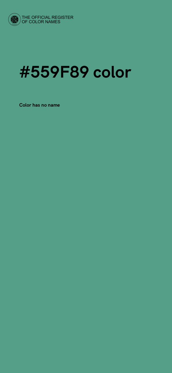 #559F89 color image