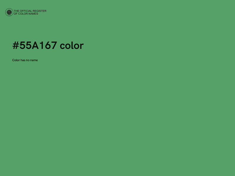 #55A167 color image
