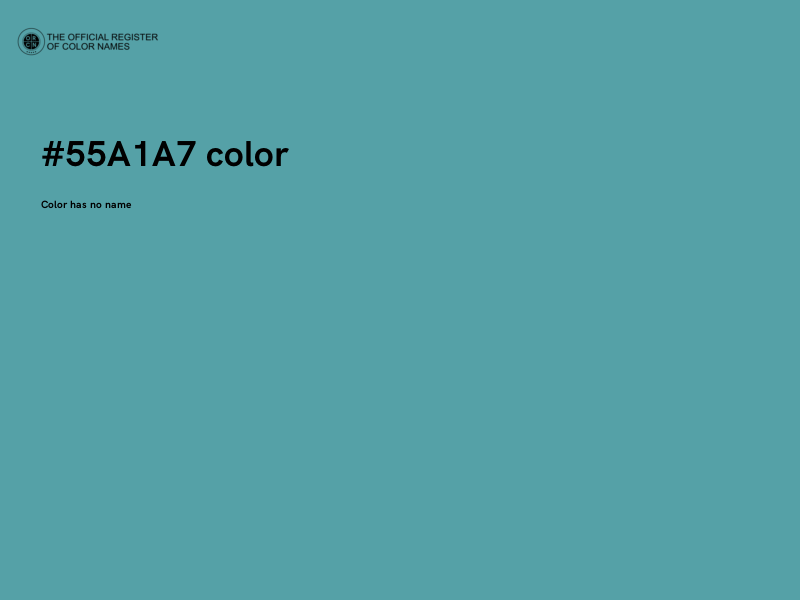 #55A1A7 color image
