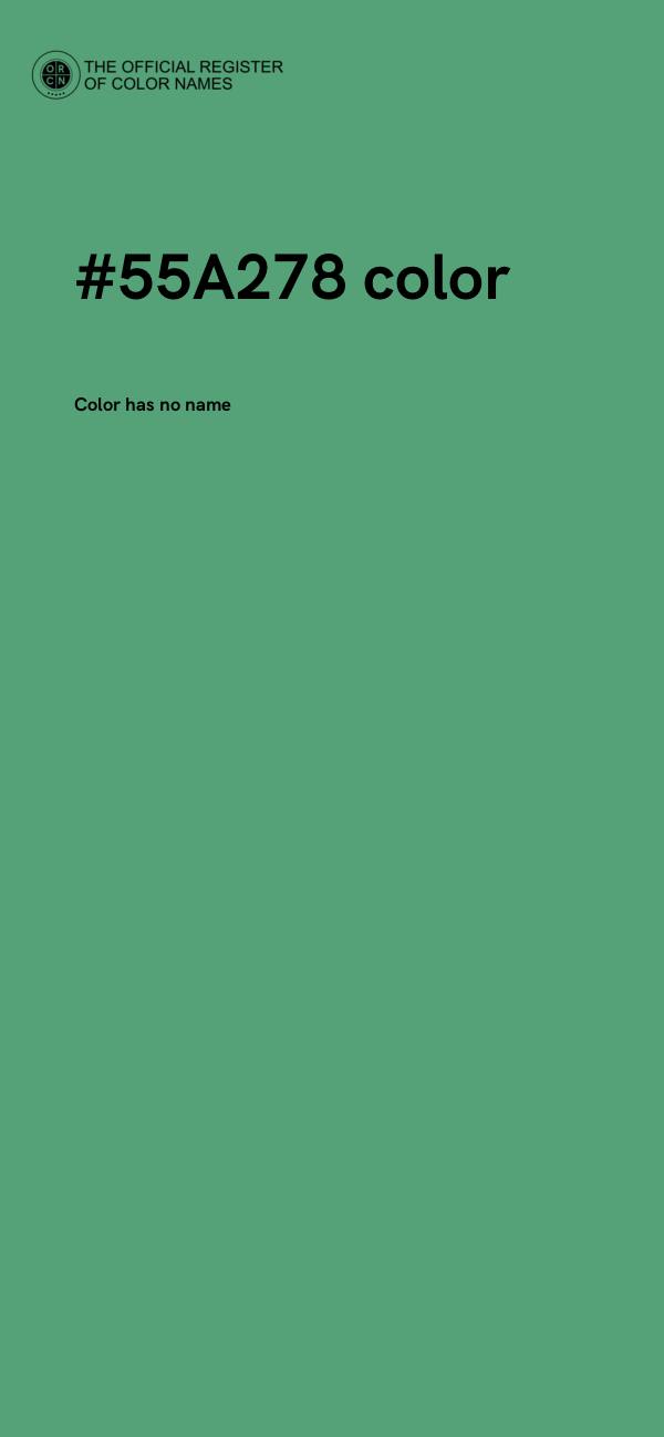#55A278 color image