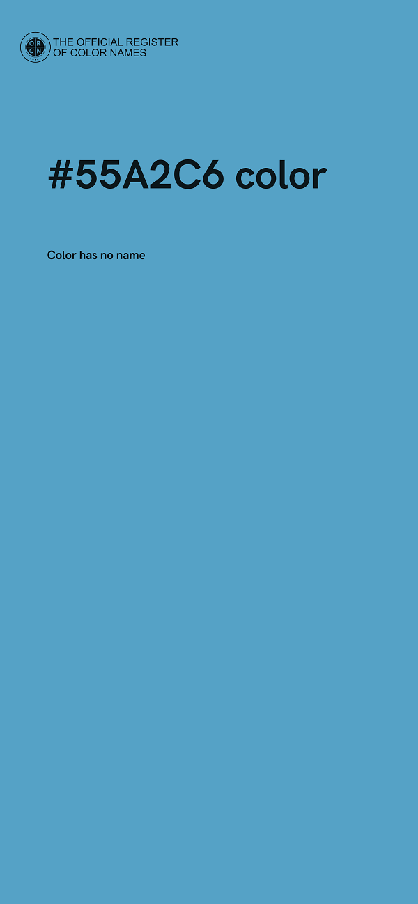 #55A2C6 color image