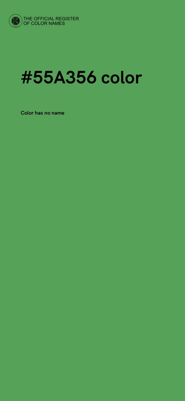 #55A356 color image