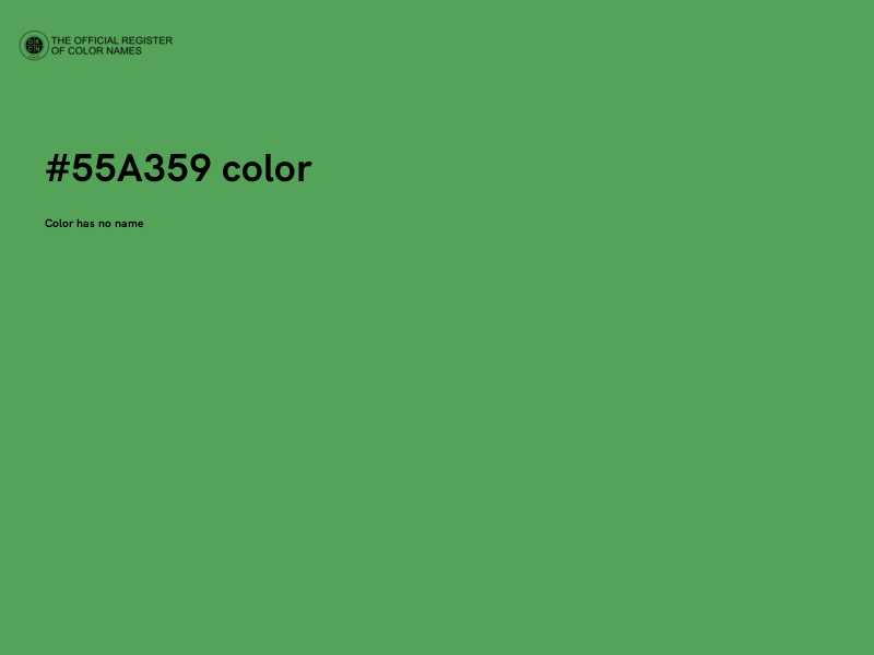 #55A359 color image