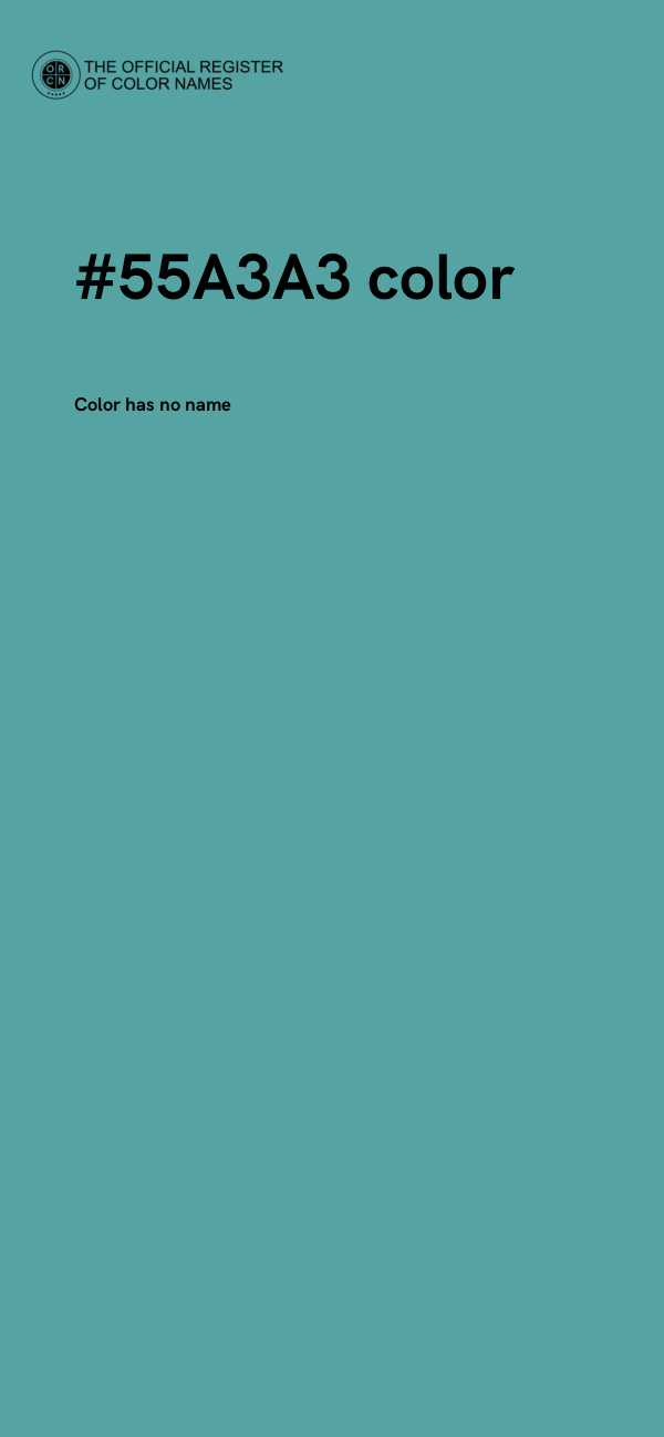 #55A3A3 color image