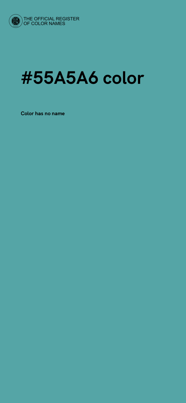 #55A5A6 color image