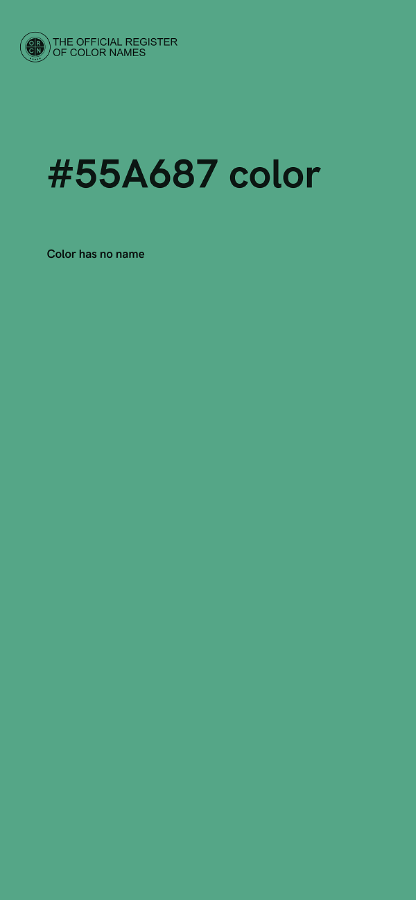 #55A687 color image