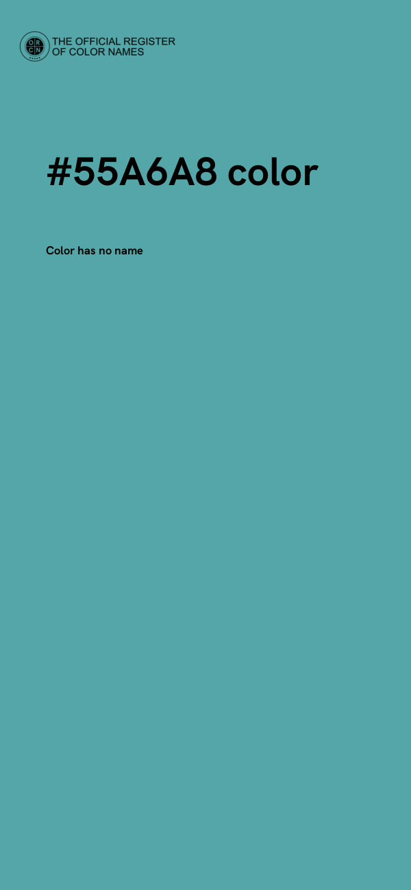 #55A6A8 color image