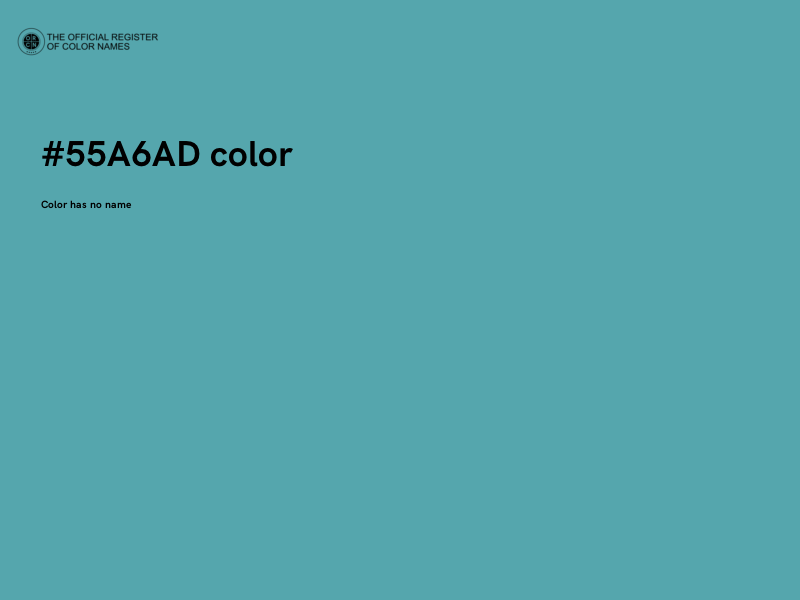 #55A6AD color image