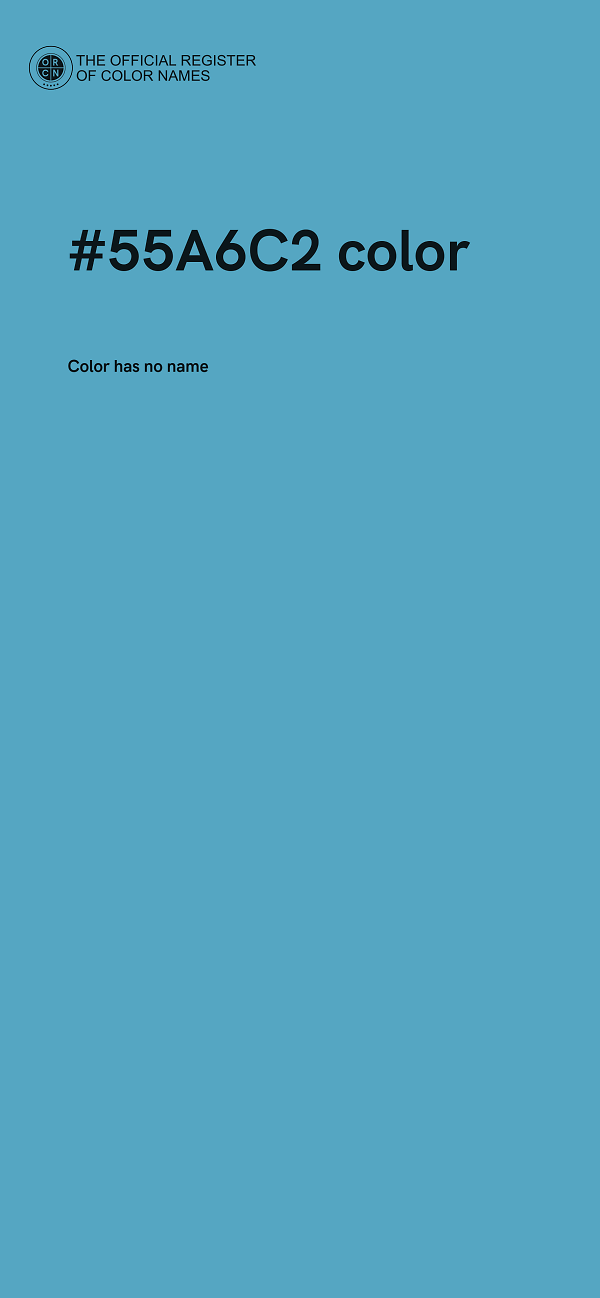 #55A6C2 color image