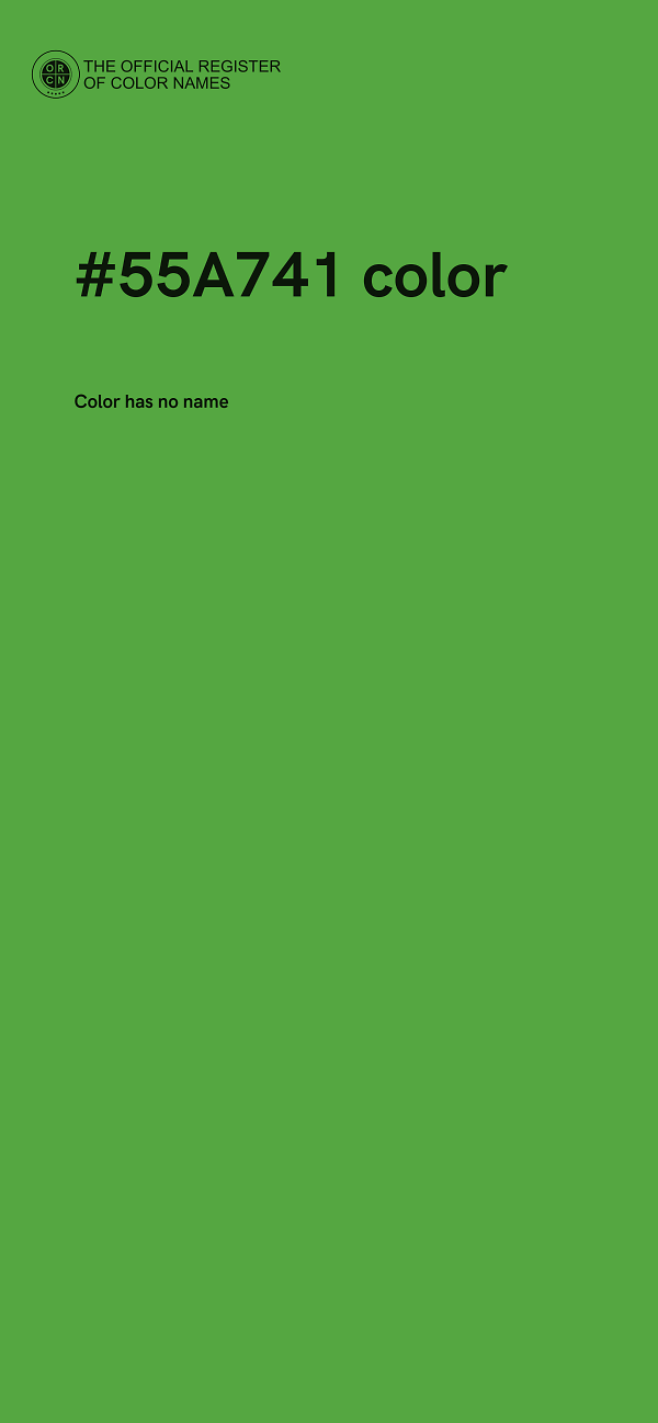 #55A741 color image