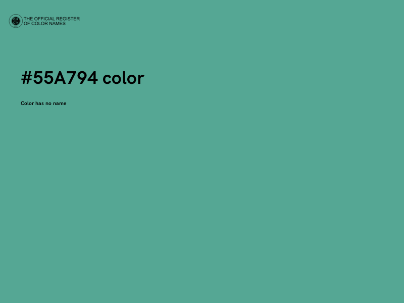 #55A794 color image
