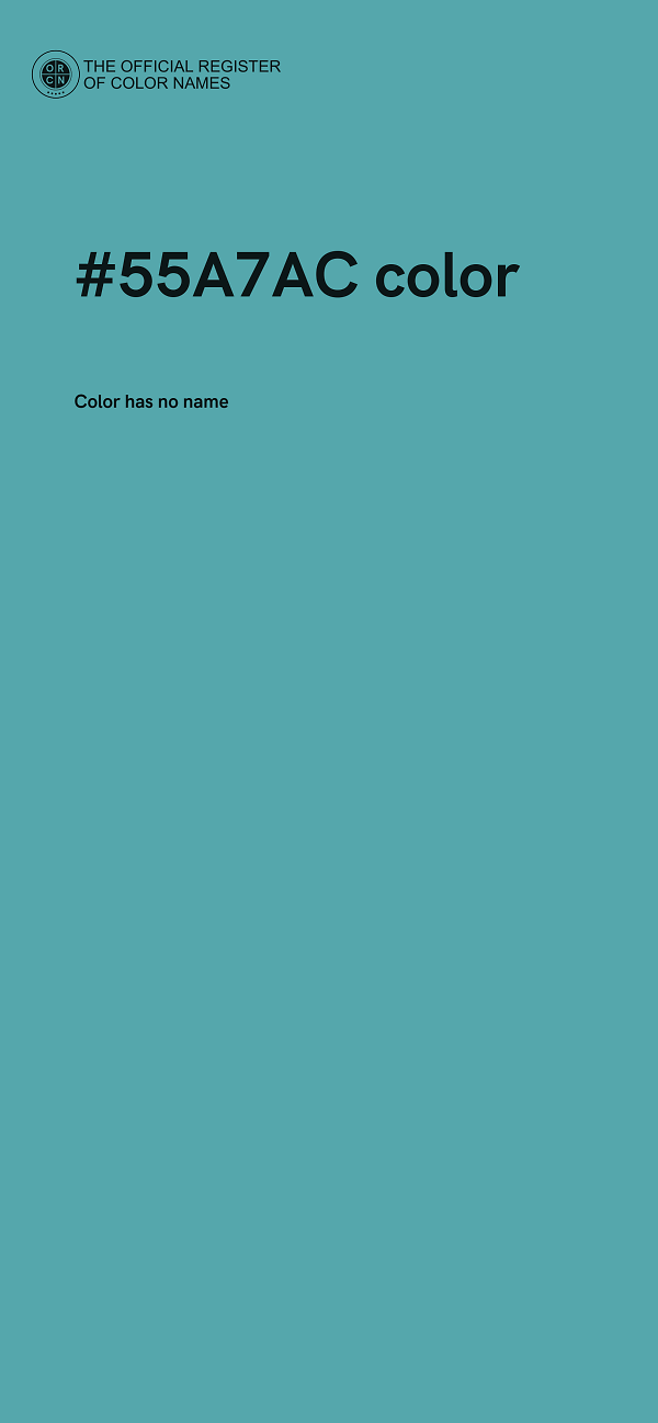#55A7AC color image