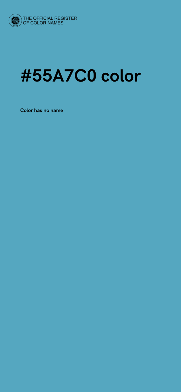 #55A7C0 color image