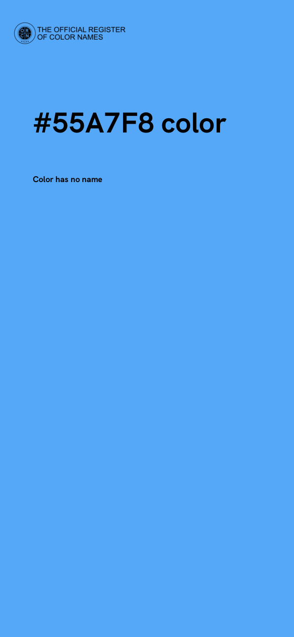 #55A7F8 color image