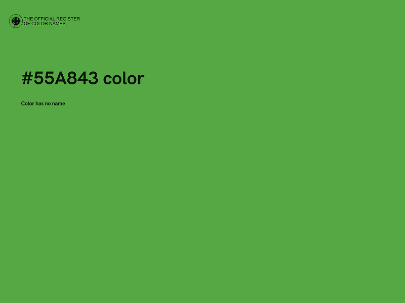 #55A843 color image