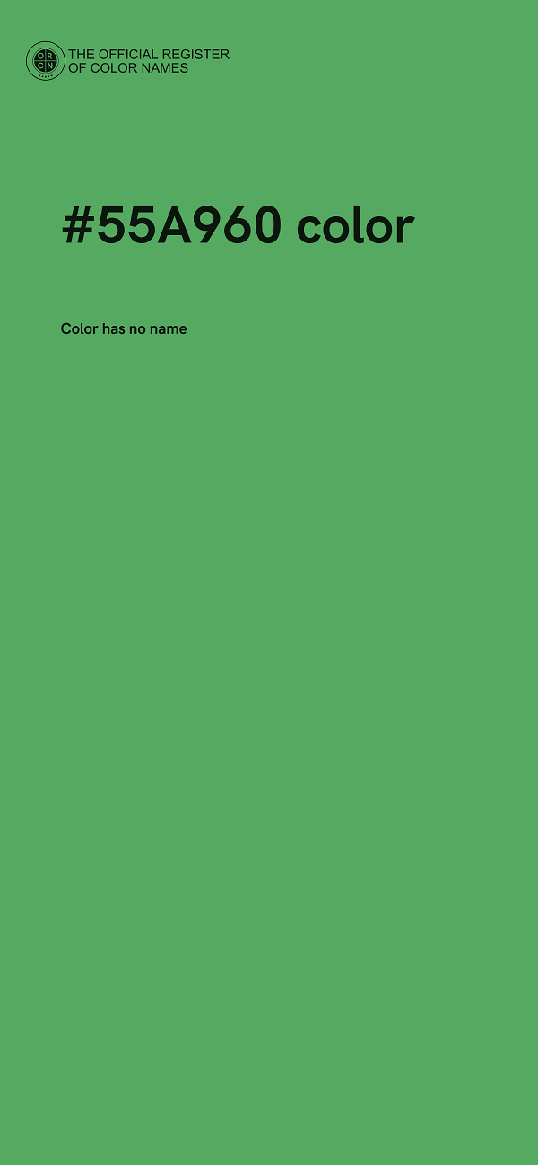 #55A960 color image