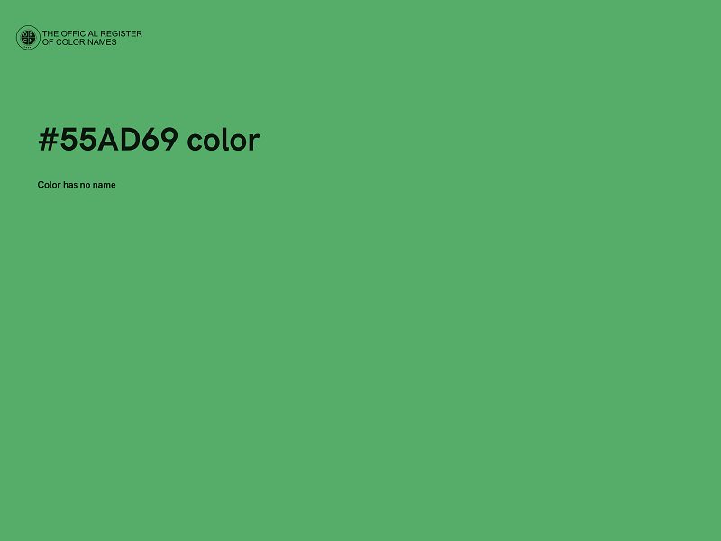#55AD69 color image