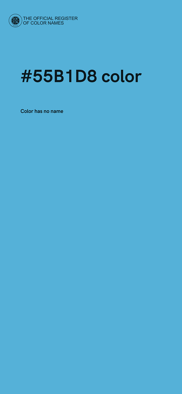 #55B1D8 color image
