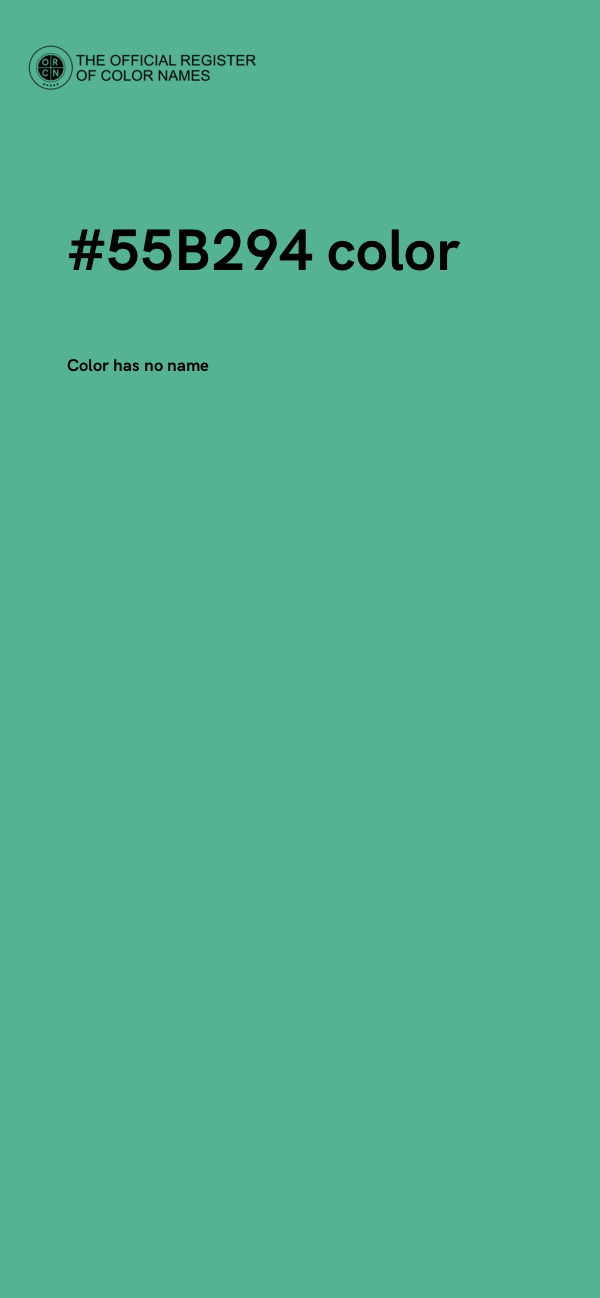 #55B294 color image