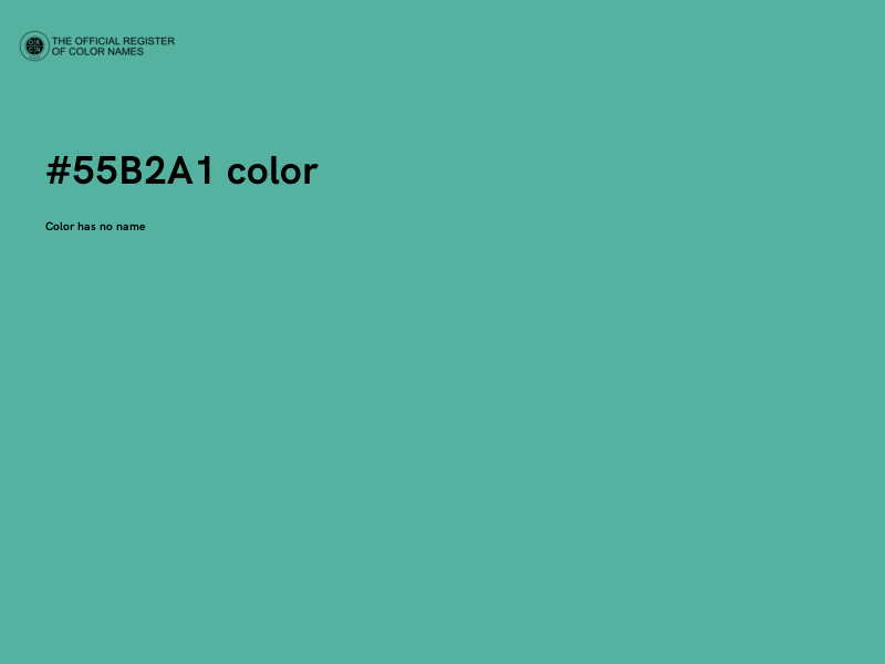 #55B2A1 color image