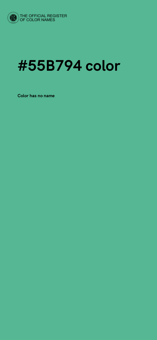 #55B794 color image
