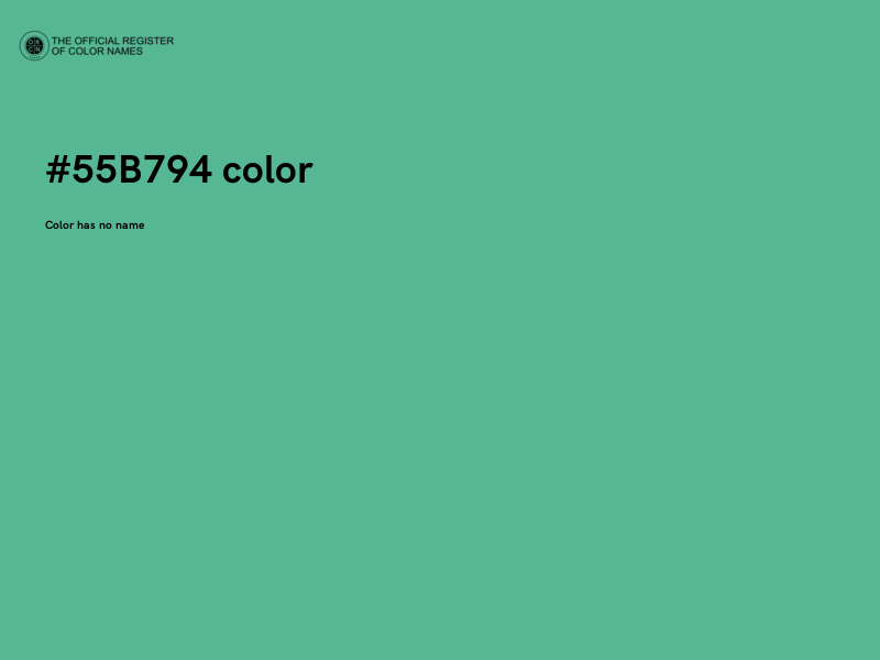 #55B794 color image
