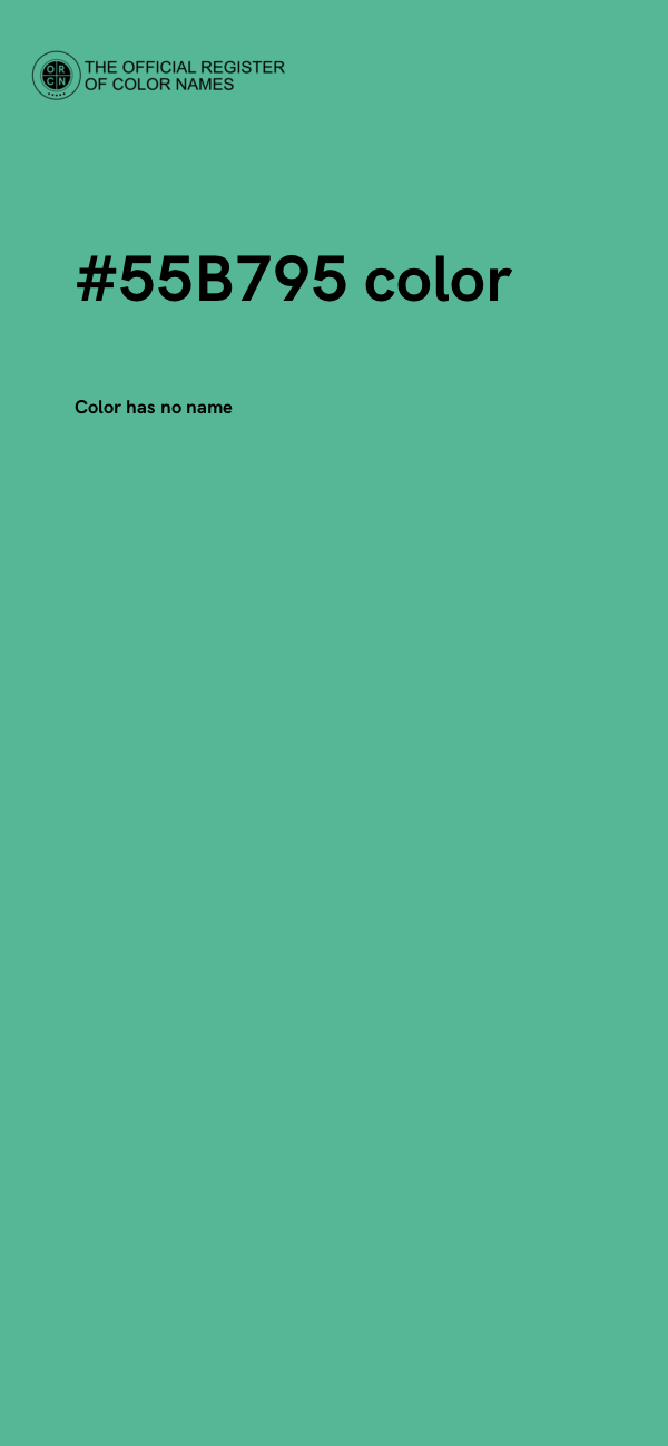 #55B795 color image