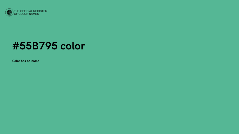 #55B795 color image