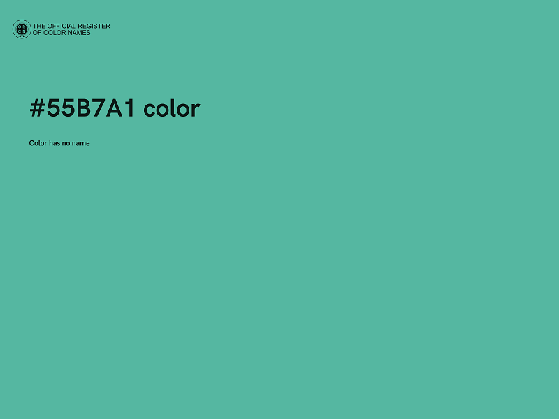 #55B7A1 color image