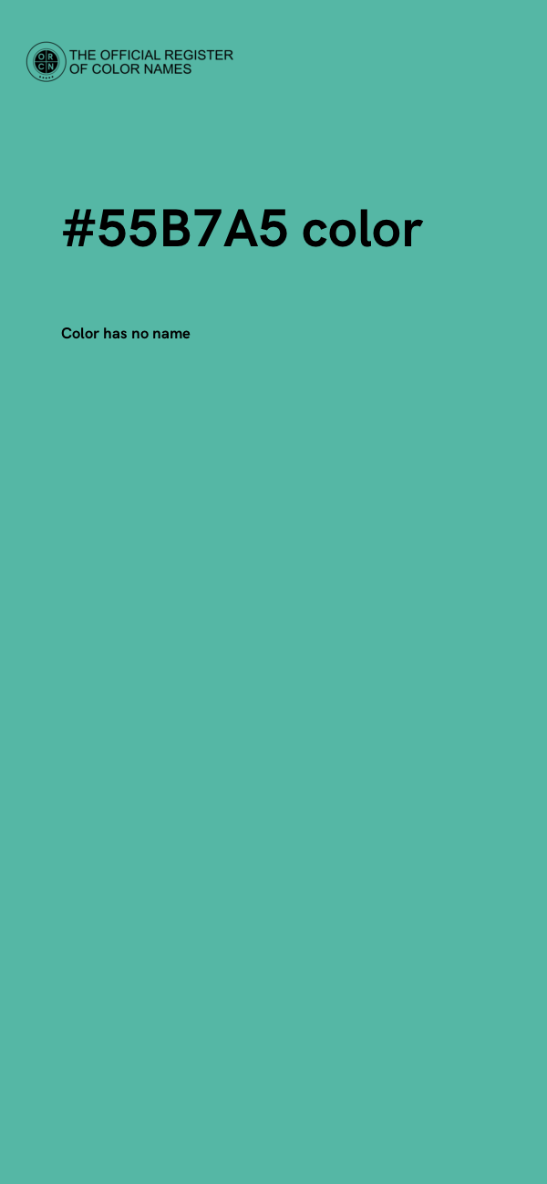 #55B7A5 color image
