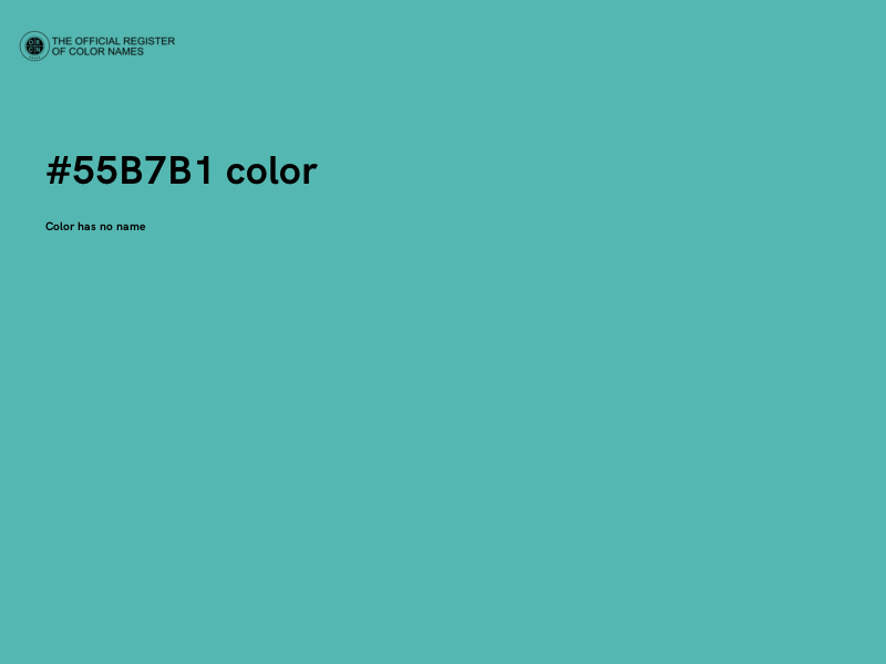 #55B7B1 color image
