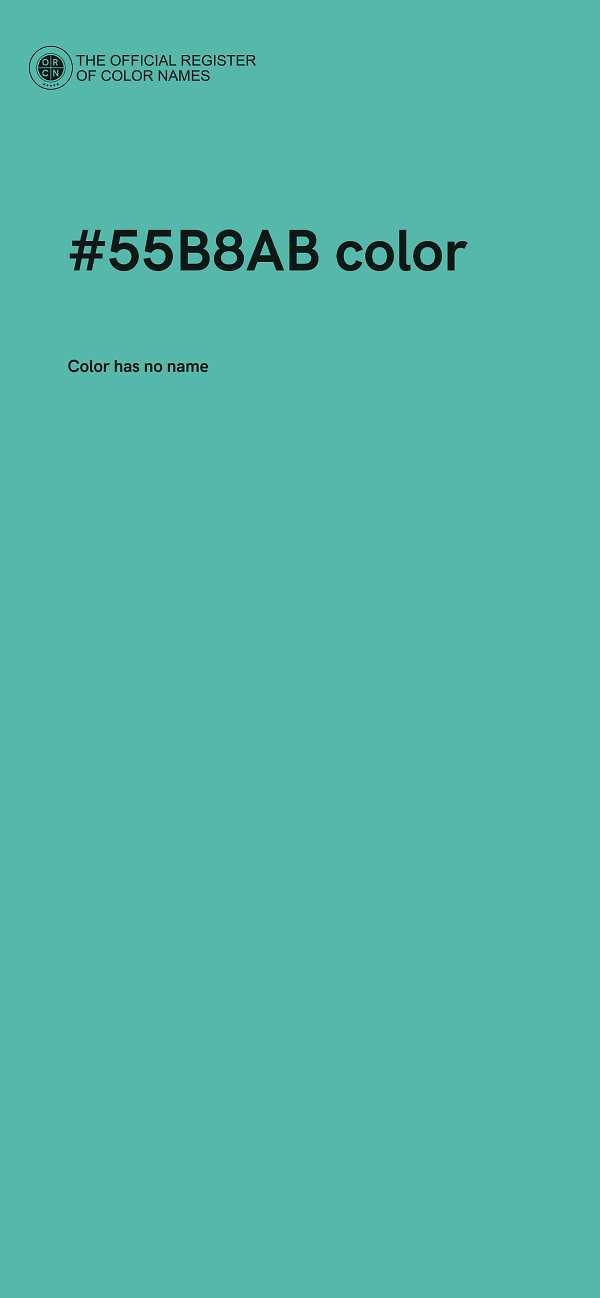 #55B8AB color image