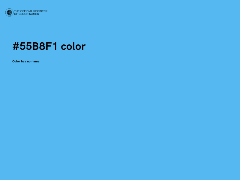 #55B8F1 color image
