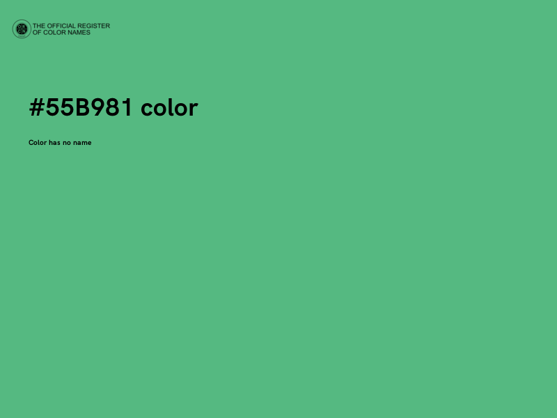 #55B981 color image