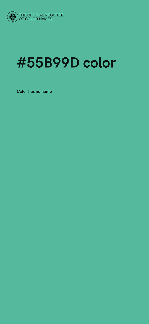 #55B99D color image