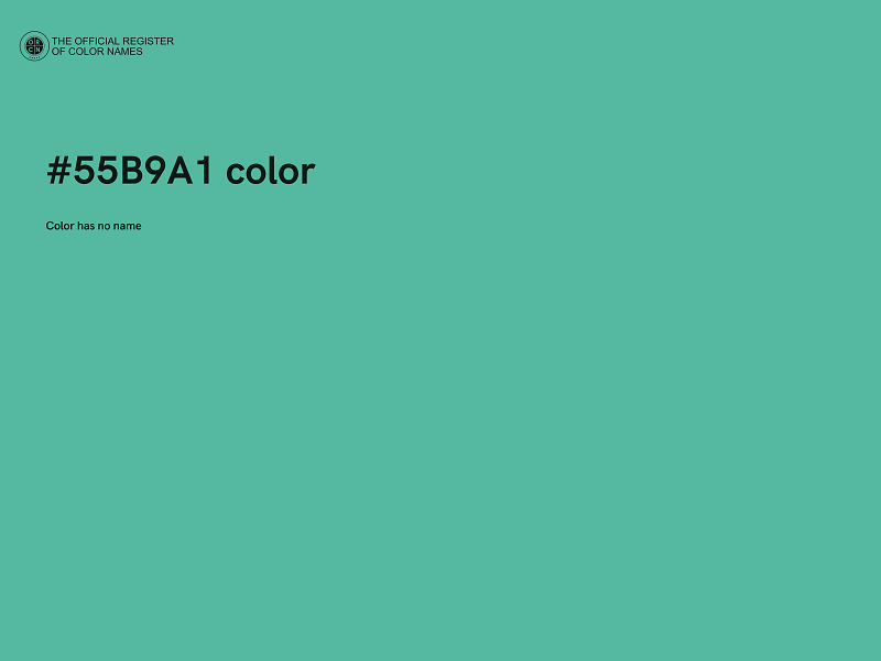 #55B9A1 color image